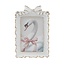 Photo Frame with Bow - Gold & White