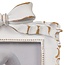 Photo Frame with Bow - Gold & White