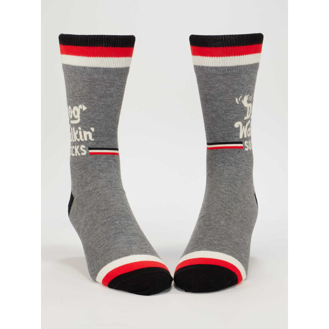 Blue Q Dog Walkin' Men's Crew Socks
