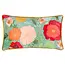 Duck Egg Floral Illustrated Rectangular Cushion Green