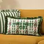 Feeoni Home Sweet Home Embroidered Cushion Green