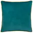 Meridian Velvet Cushion Teal/Ochre