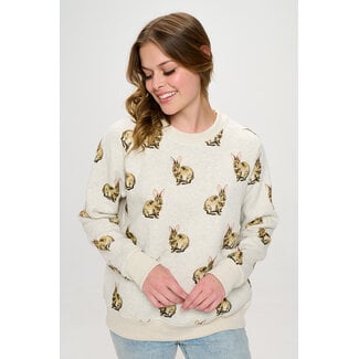 Bunny Print Sweatshirt