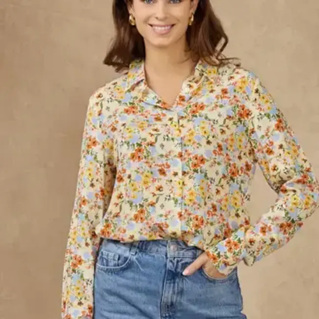 Multicolored Floral Print Shirt