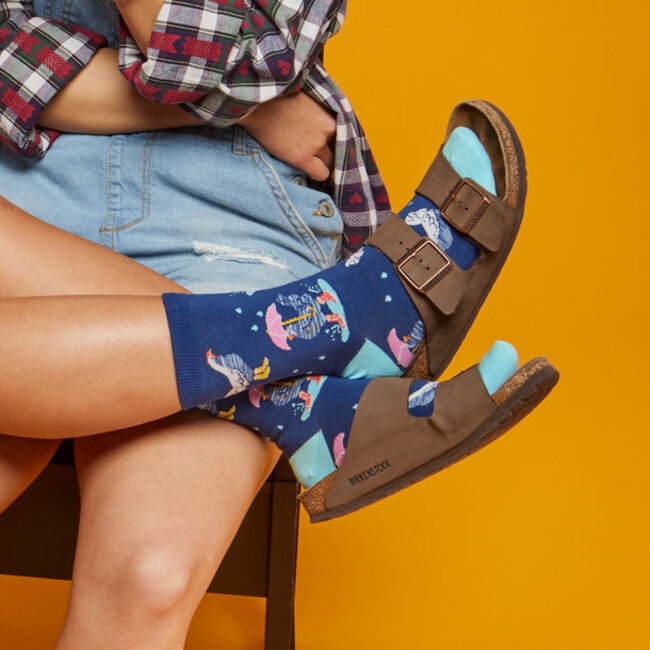 Sock it to me Ladies Crew - Chicken Little