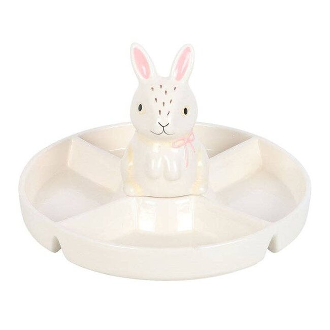 Bunny Chip and Dip Snack Serving Dish