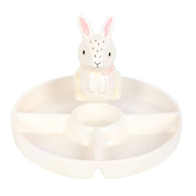 Bunny Chip and Dip Snack Serving Dish