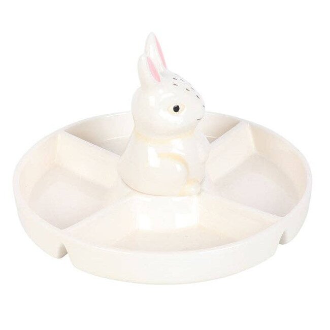 Bunny Chip and Dip Snack Serving Dish