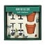 Plant Pot Egg Cup Set with Shovel Spoons