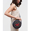 Fable England Red Admiral Navy Embroidered Circle Bag