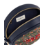 Fable England Red Admiral Navy Embroidered Circle Bag