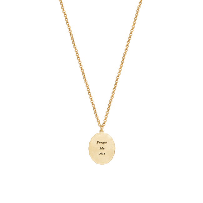 Fable England Forget Me Not Cameo Necklace