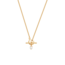 Fable England Pansy Pearl Gold Toggle Necklace