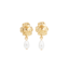 Fable England Pansy Pearl Earrings