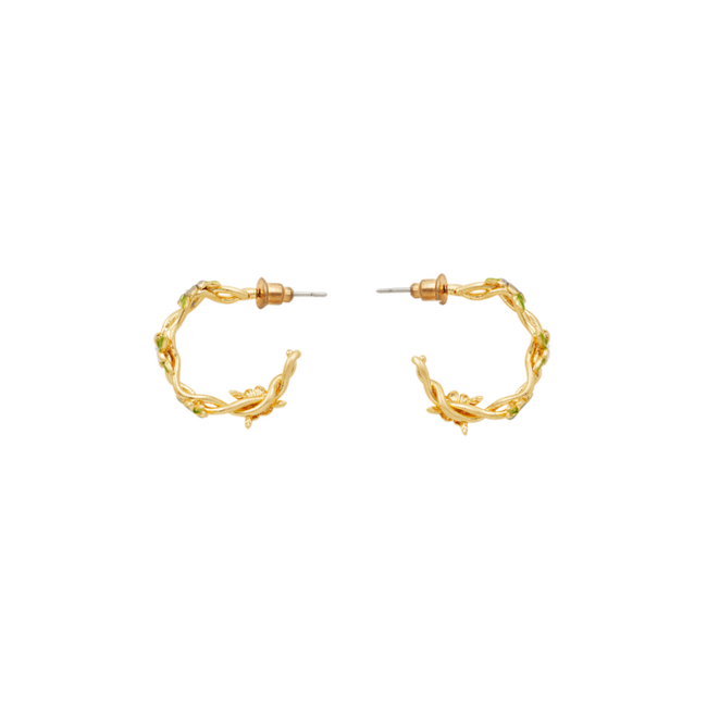 Fable England Wildflower Garden Hoop Earrings