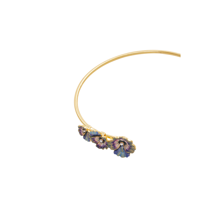 Fable England Pansy Pearl Bangle