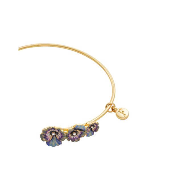 Fable England Pansy Pearl Bangle