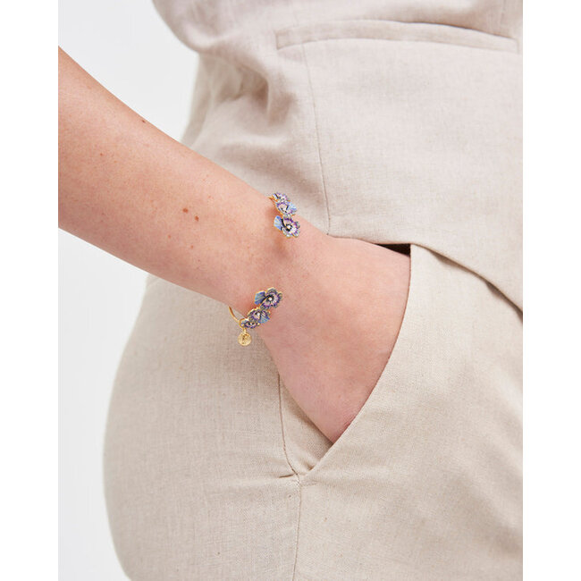 Fable England Pansy Pearl Bangle