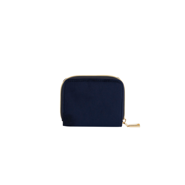 Fable England Floral Navy Velvet Wallet