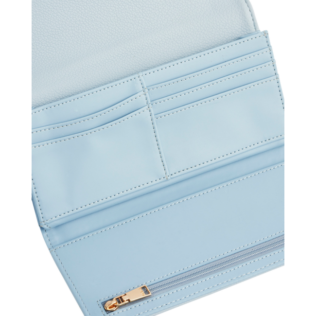 Fable England Bird Blue Embroidered Wallet