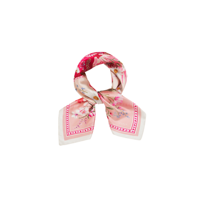Fable England Penelope Pink Square Scarf