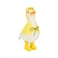 White Felt Duck In Yellow Raincoat