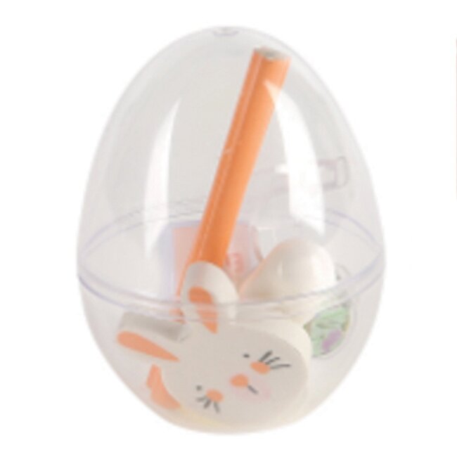 Bunny Stationery Set In Egg