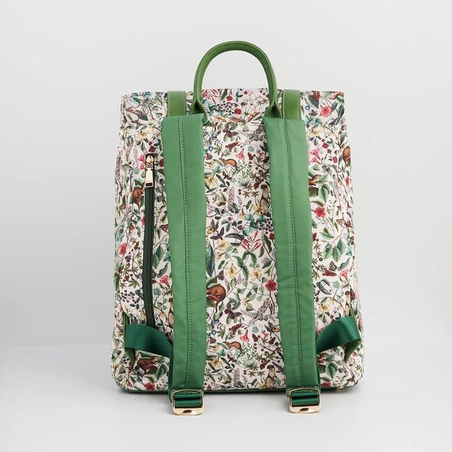 Fable England Garden Floral Cream Backpack