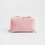 Fable England Love Scatter Pink Velvet Embroidered Cosmetic Pouch