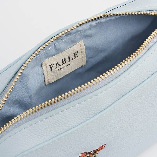 Fable England Strawberry & Fawn Blue Embroidered Camera Bag