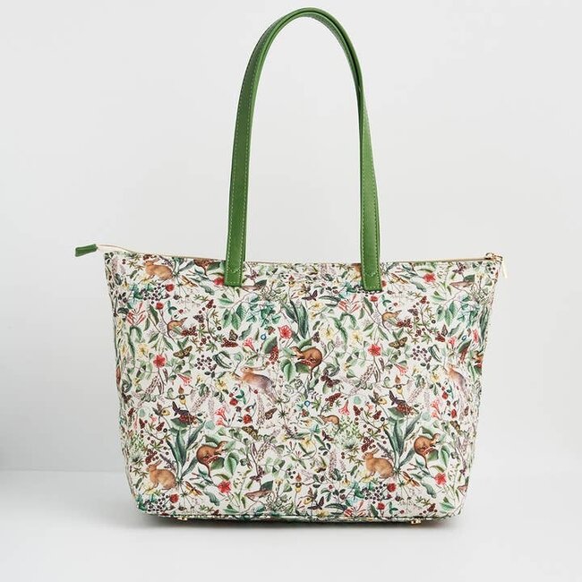 Fable England Garden Floral Cream Grab Tote