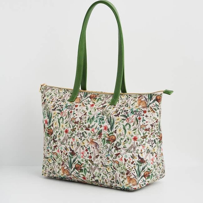 Fable England Garden Floral Cream Grab Tote