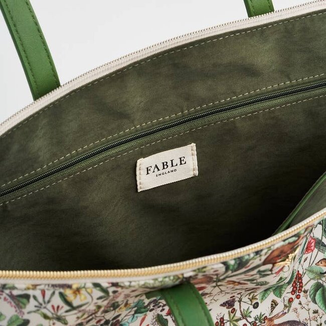 Fable England Garden Floral Cream Grab Tote