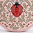 Fable England Ladybug Pink Embroidered Circle Bag
