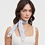 Fable England Bow & Floral Blue Square Scarf
