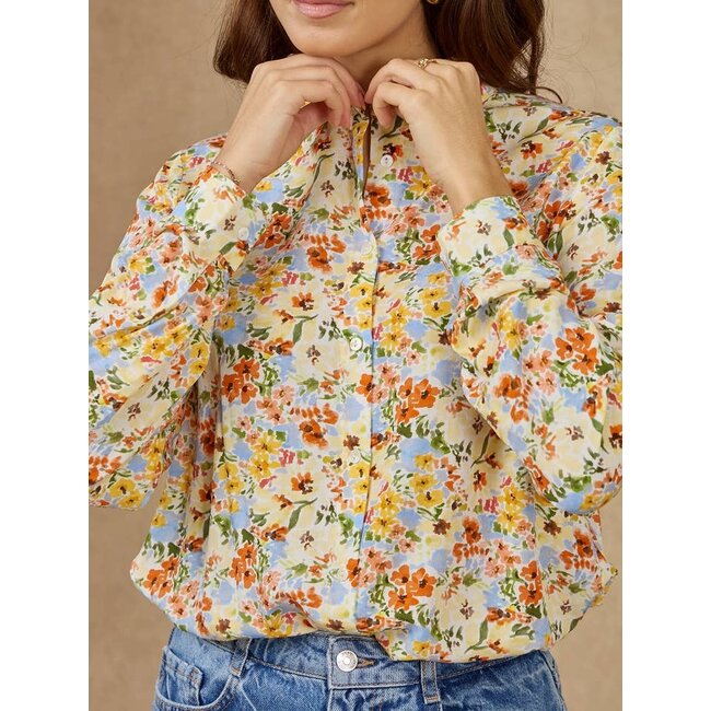 Multicolored Floral Print Shirt
