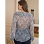 Paisley Print Ruffled Blouse