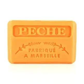 Au Savon de Marseille Peach - French soap with organic shea butter 125g