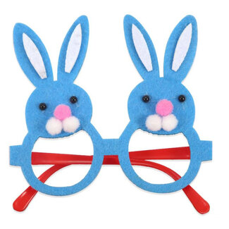 E&S Accessories Blue Easter Bunny Glasses