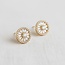 Pinwheel Cubic Zironia Stud Earrings