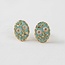 Floral Enamel  Stud Earrings
