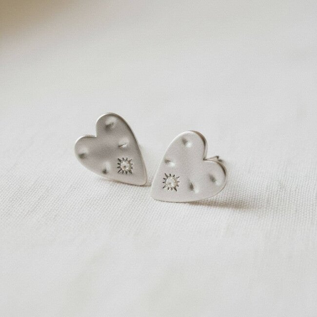 Heart Stud Earrings