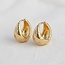 Gold Star Hoop Earrings