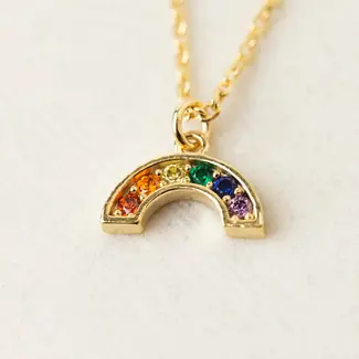 Lover’s Tempo Riot Rainbow Necklace - Gold