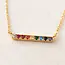 Lover’s Tempo Pride Riot Bar Necklace - Gold