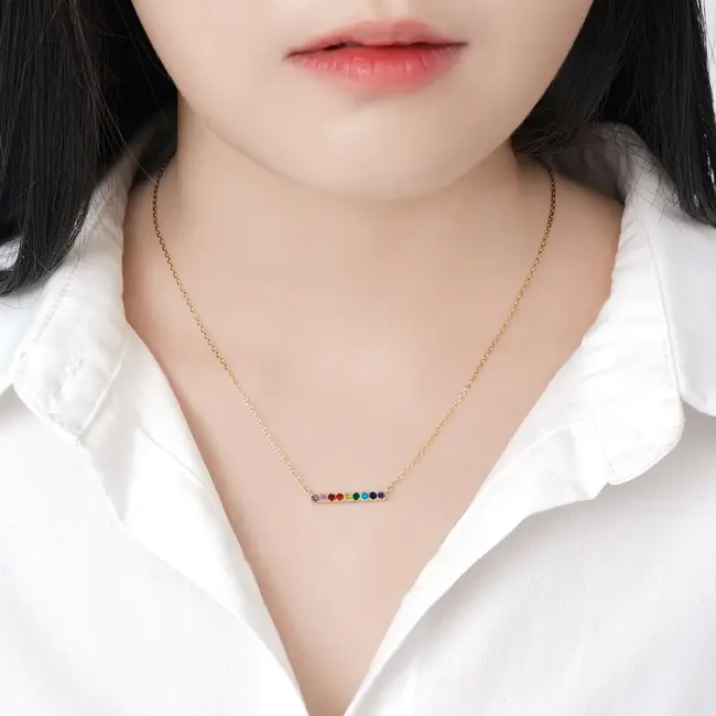Lover’s Tempo Pride Riot Bar Necklace - Gold