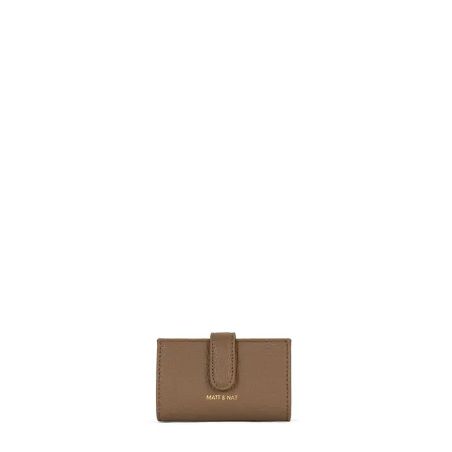Matt & Nat Crepe Grain Toffee Cardholder