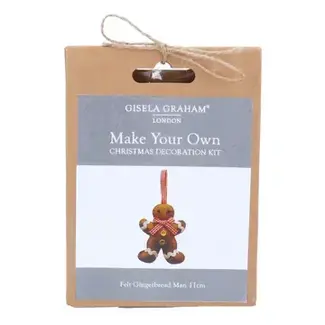 Gisela Graham Scandi Gingerbread Man Decoration Kit