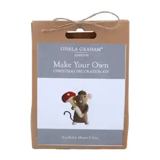 Gisela Graham Mouse/Toadstool Decoration Kit