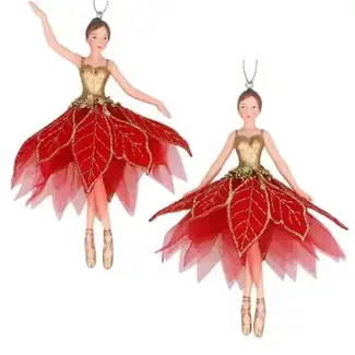 Gisela Graham Poinsettia Fairy Decoration (2 designs)